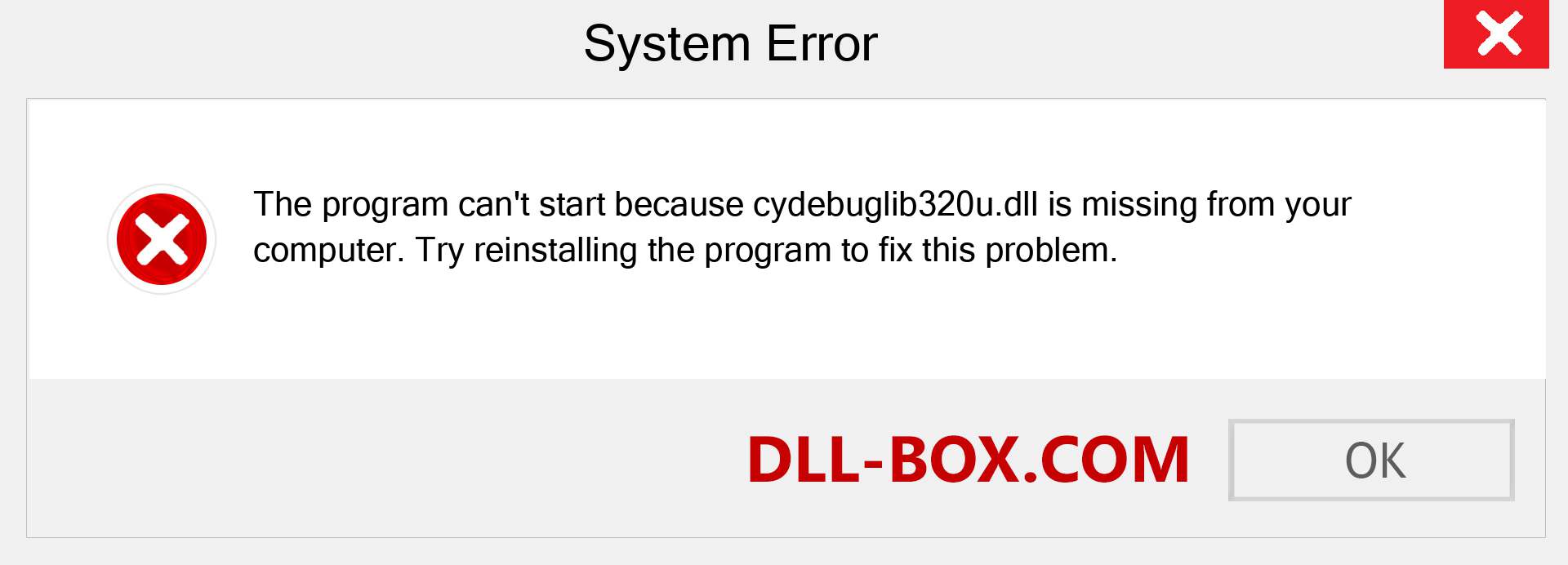  cydebuglib320u.dll file is missing?. Download for Windows 7, 8, 10 - Fix  cydebuglib320u dll Missing Error on Windows, photos, images